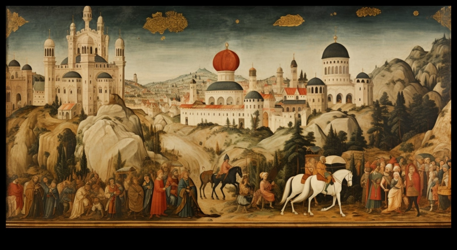 Constantinopolul prezintă picturi vibrante ale vieții de zi cu zi în Imperiul Bizantin 2 Pânze de la Constantinopol: Scene ale vieții cotidiene în Bizanț