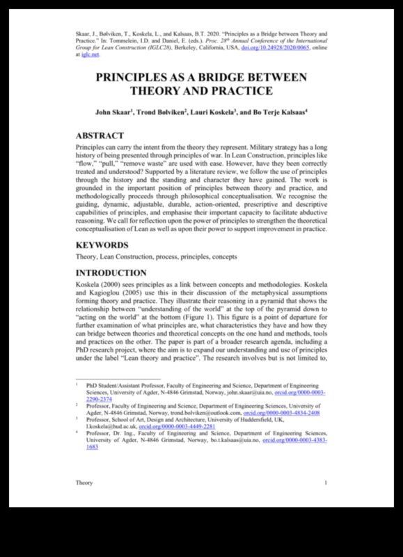 Principii în practică: Teoria legăturii și expresia creativă